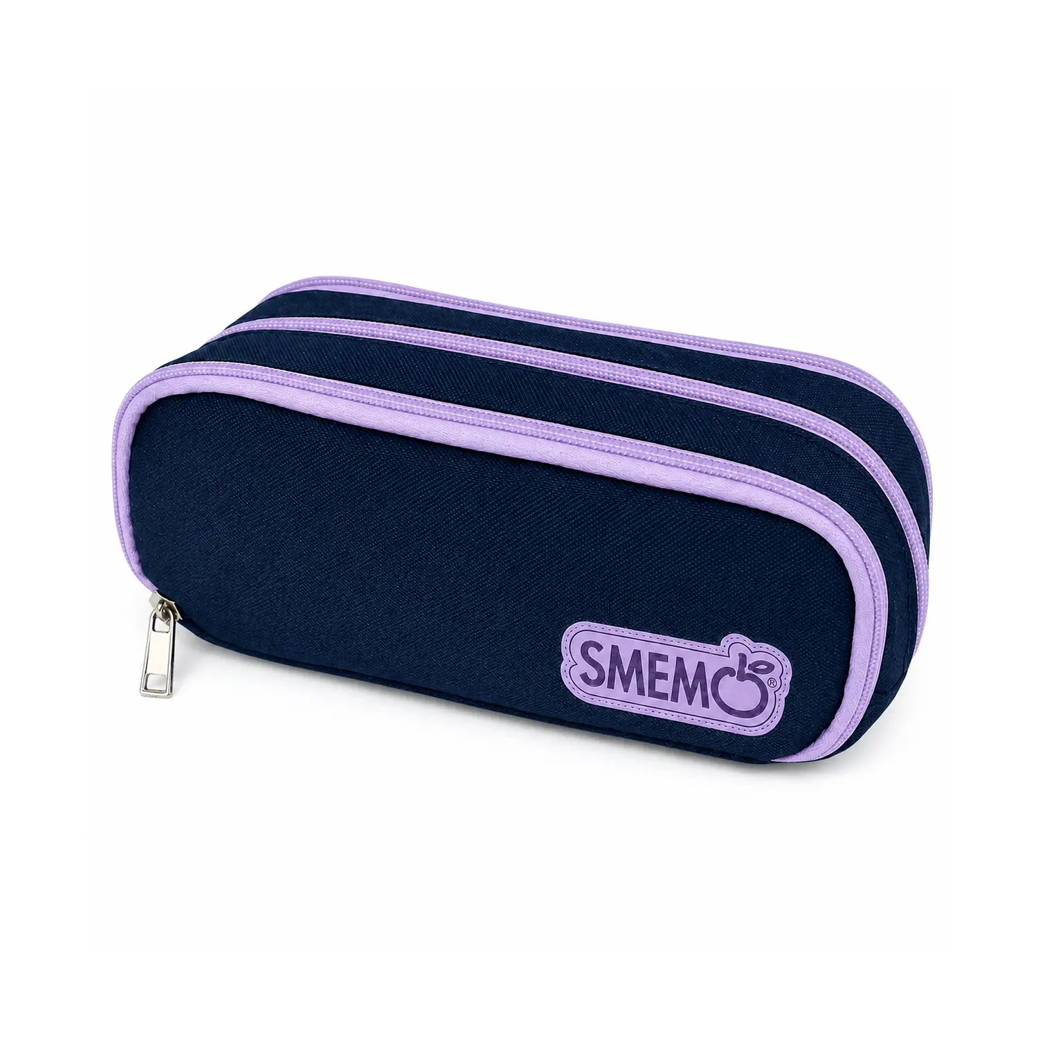Smemo Busta Tre Cerniere Navy Lilac - bauletti tombolini bustine