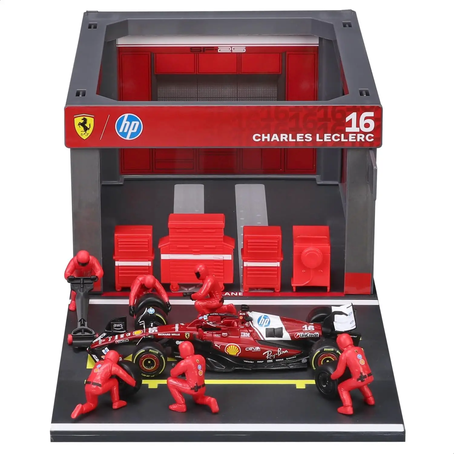 Pit Stop 1:43 F1 Ferrari Sf-25 #16 Leclerc - auto