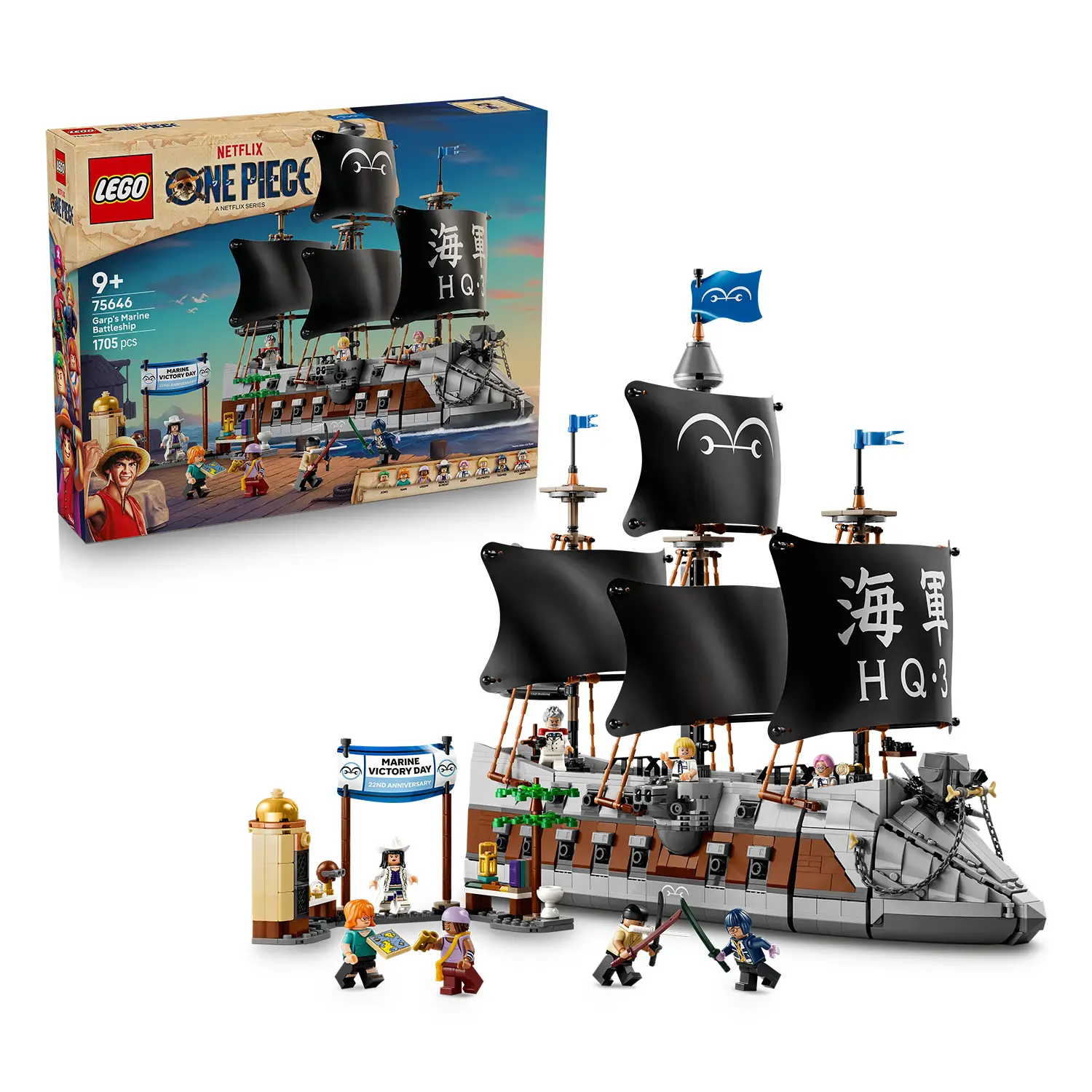 LEGO ONE PIECE La nave da guerra di Garp 75646 - 1705 Pezzi - lego
