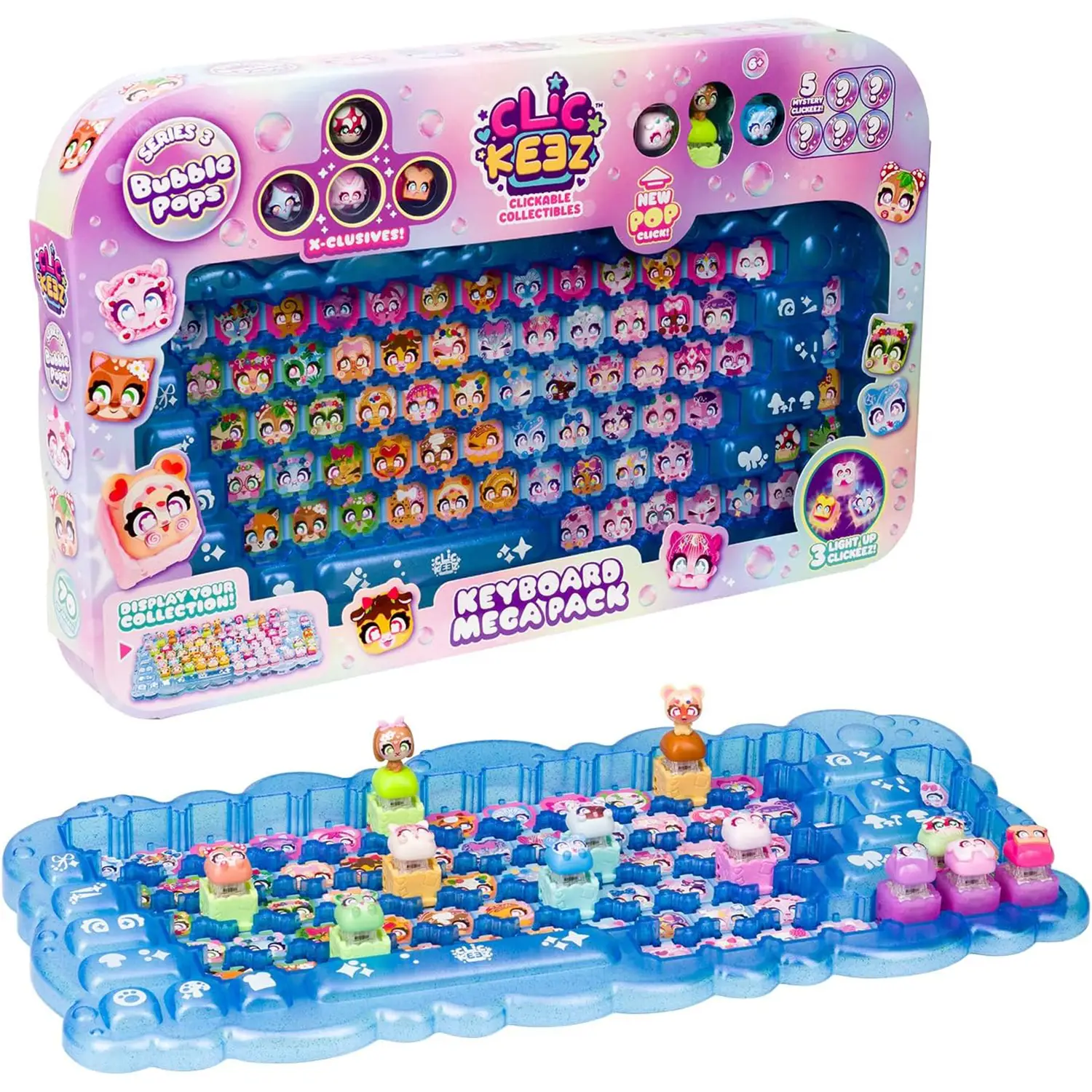 Goliath Clickeez Bubble Pops Mega Pack Tastiera Serie 3 - collezionabili bambina