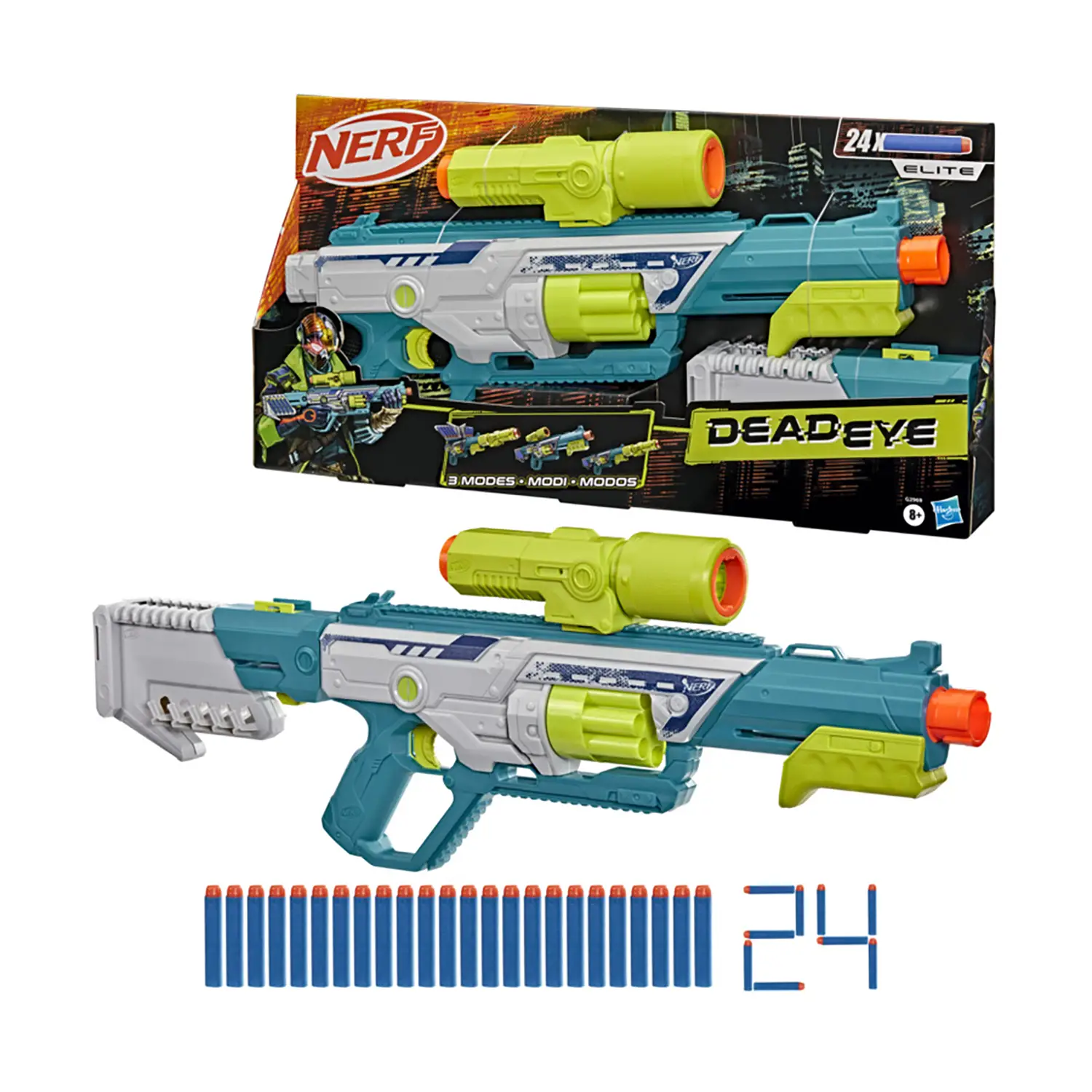 Nerf Deadeye Pistola Giocattolo - armi soldatini