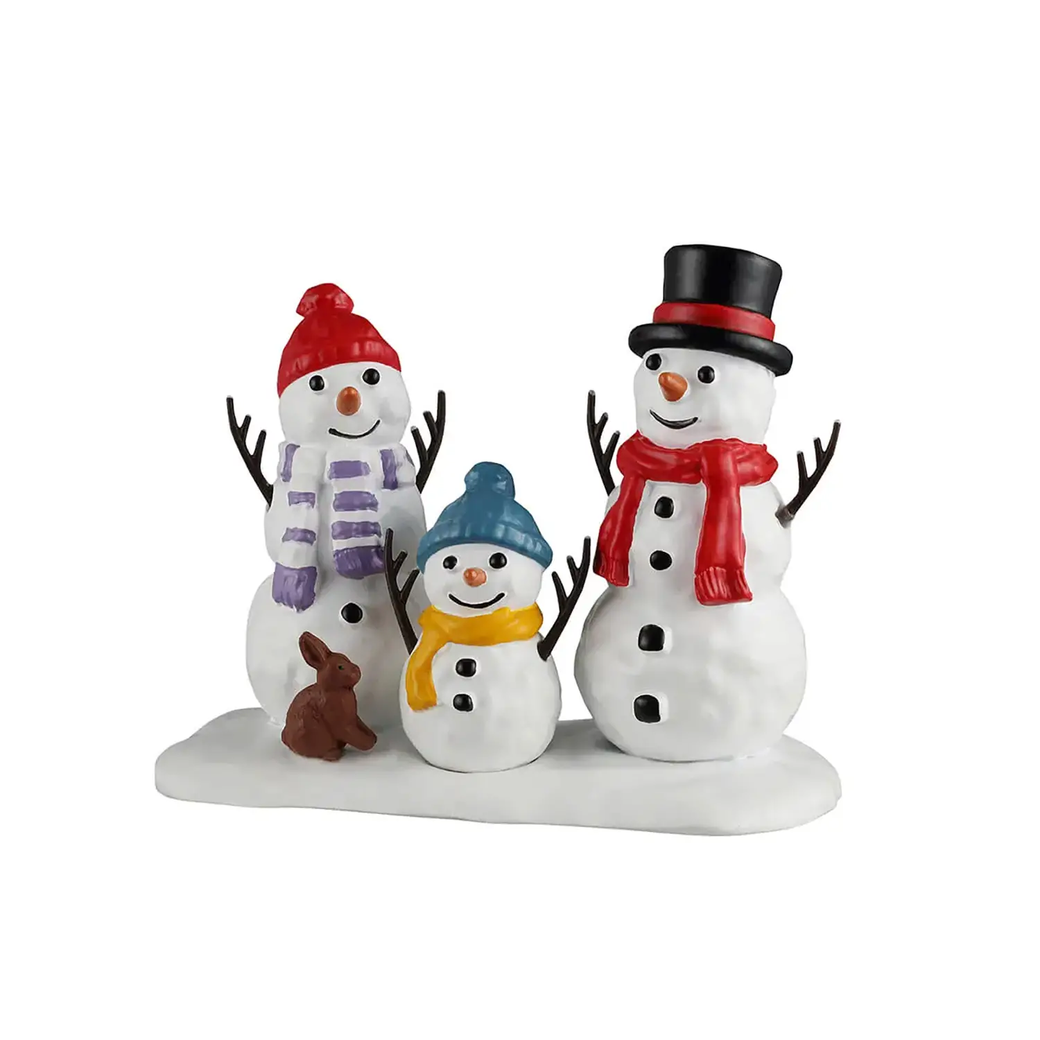 Lemax Snowman Family 62618 – Famiglia di Pupazzi di Neve in Resina - scene e villaggi