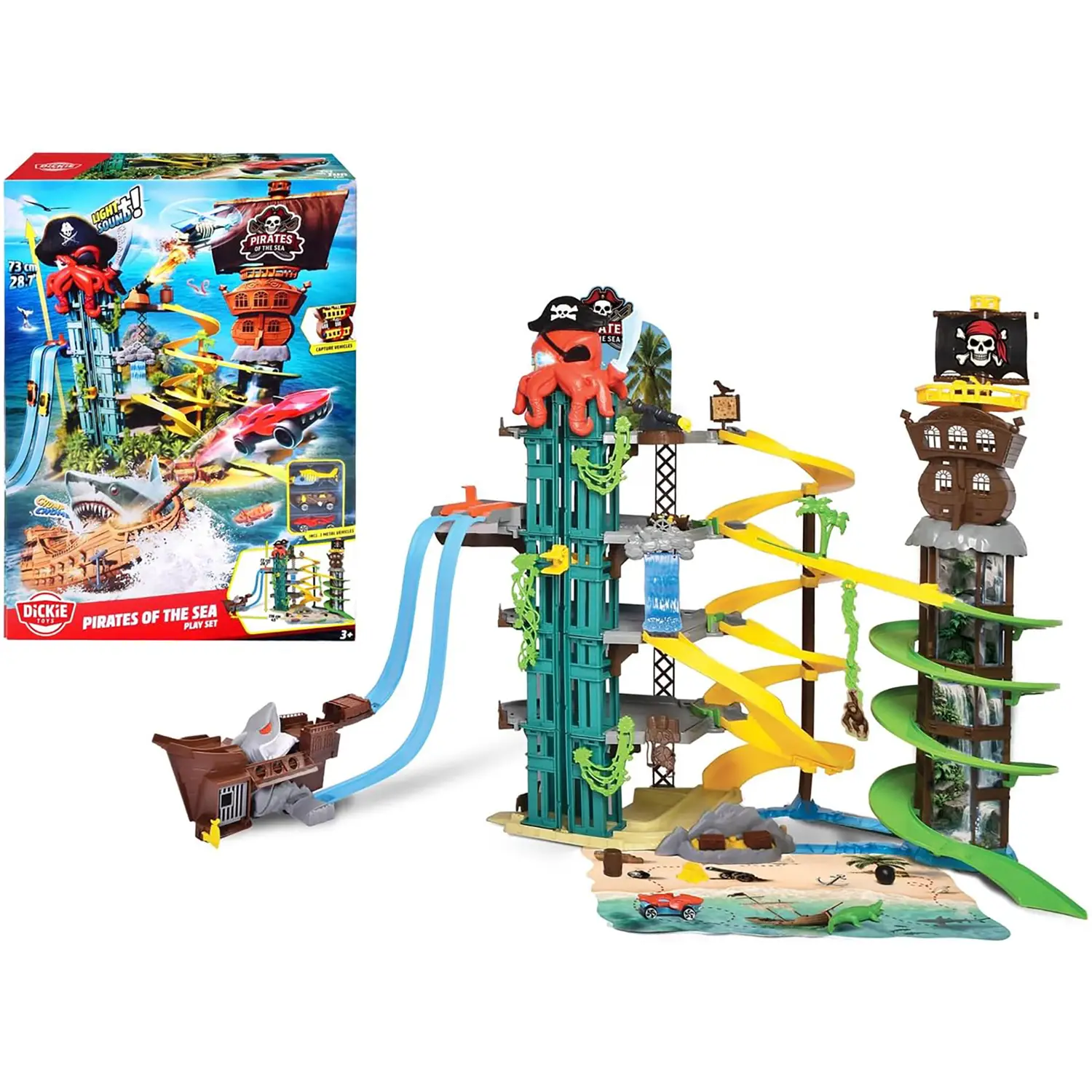 Dickie Toys Pirati del Mare - Parcheggio a 5 Livelli - play set