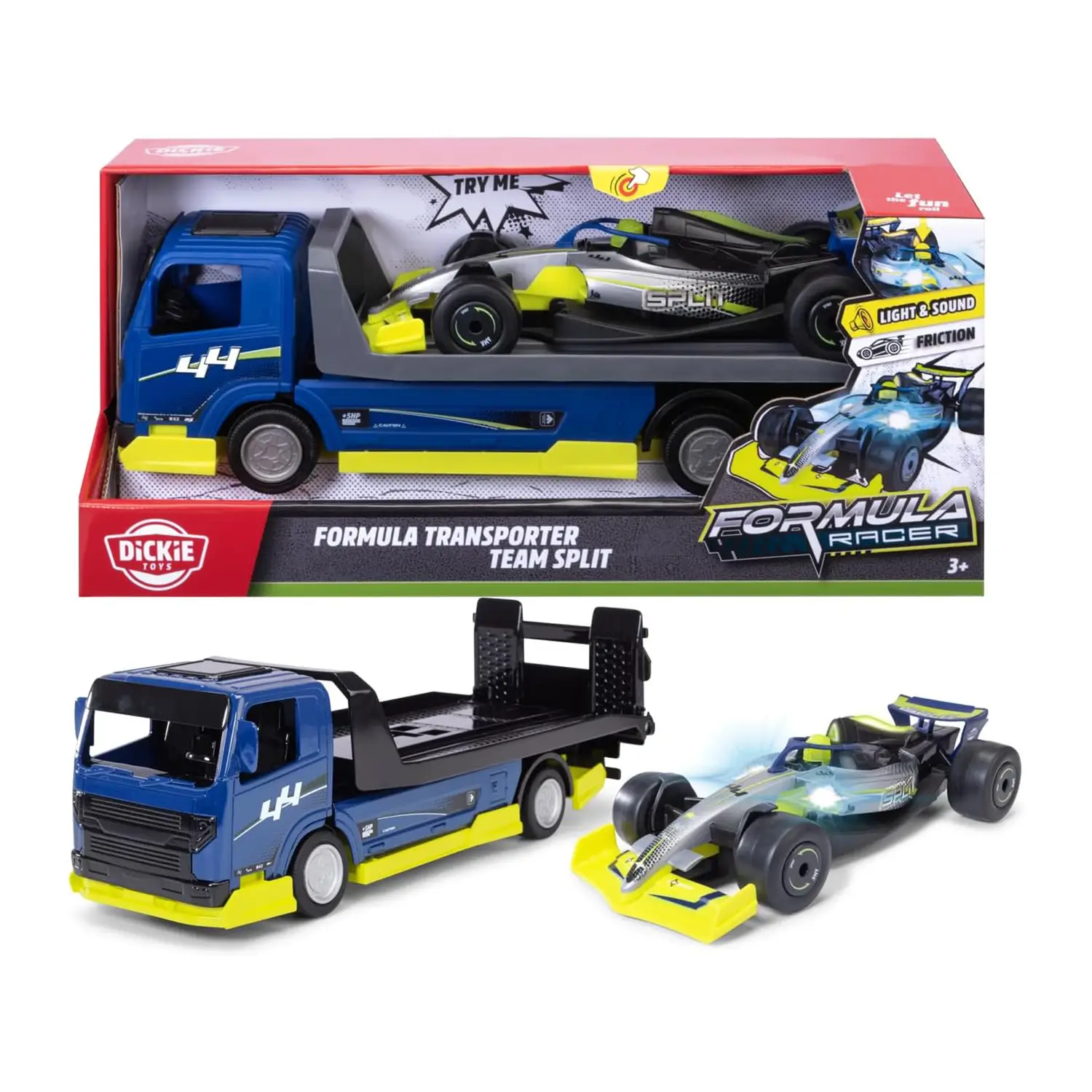 Bisarca Con Piattaforma E Auto Formula Transporter Team Split - auto