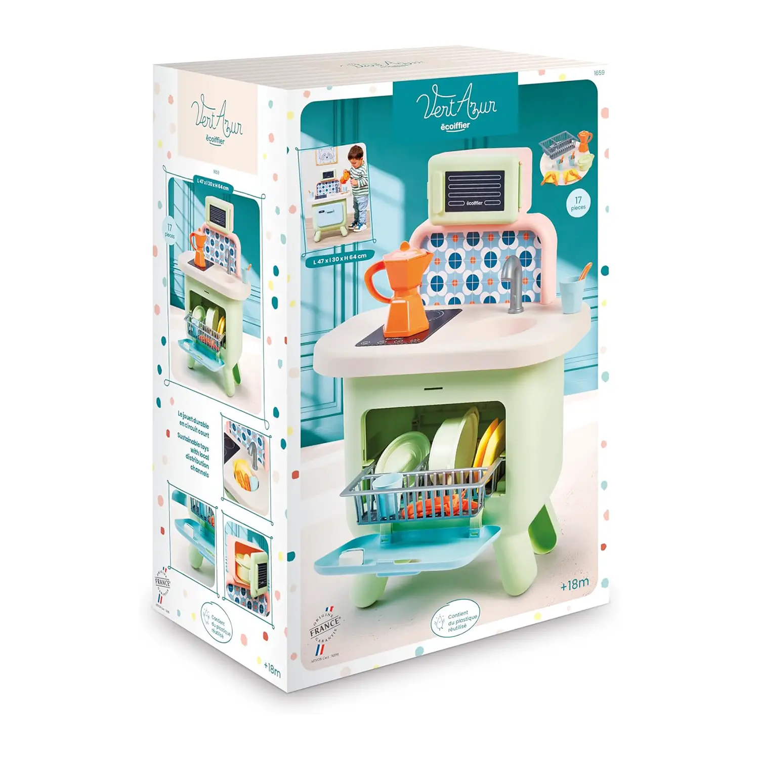 Cucina Giocattolo Salvia con Accessori per Bambini | Ecoiffier - Cucine e gioco simbolico
