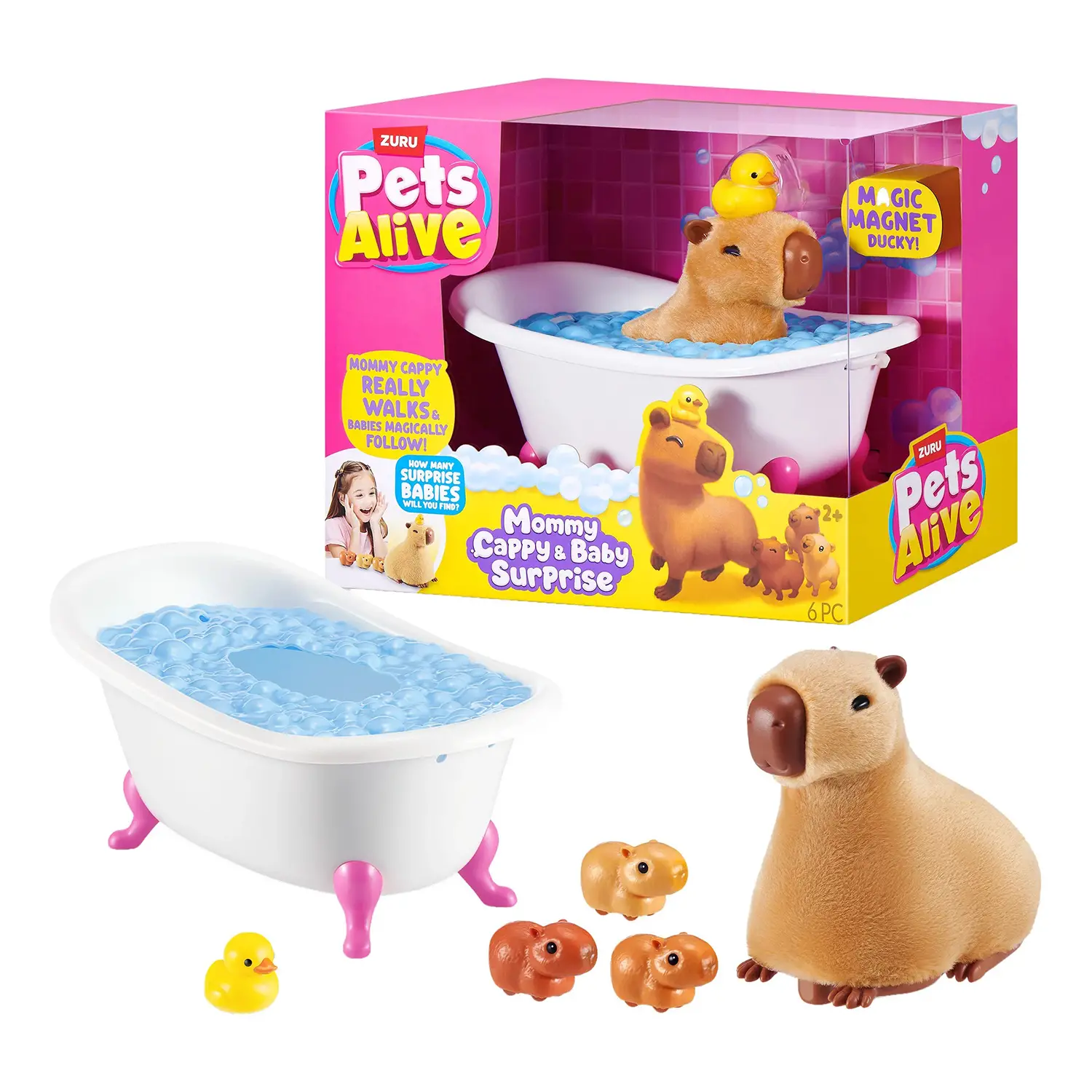 Pets Alive Mamma E Baby Capibara A Sorpresa - collezionabili bambina