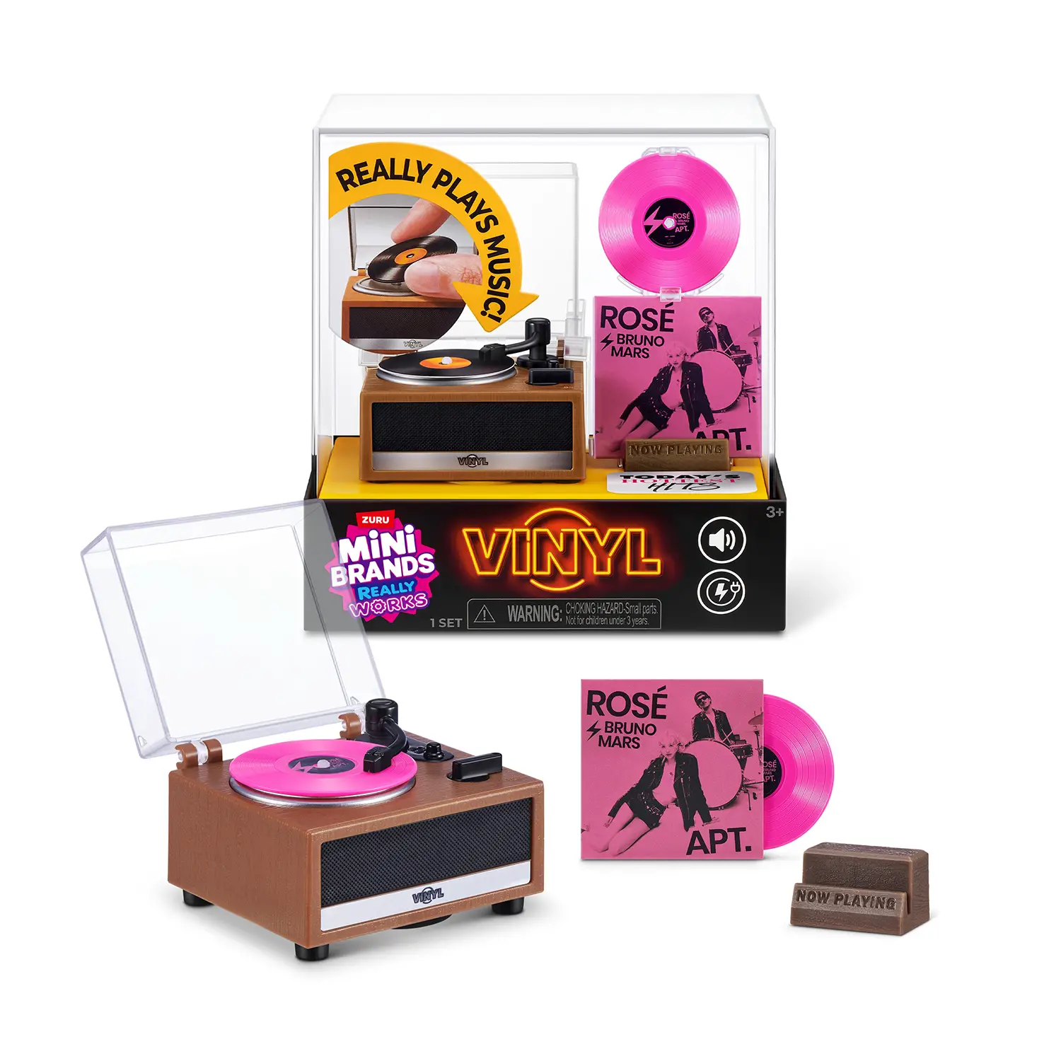 Mini Brands Vinyl Playset Con Giradischi Funzionante - collezionabili bambina
