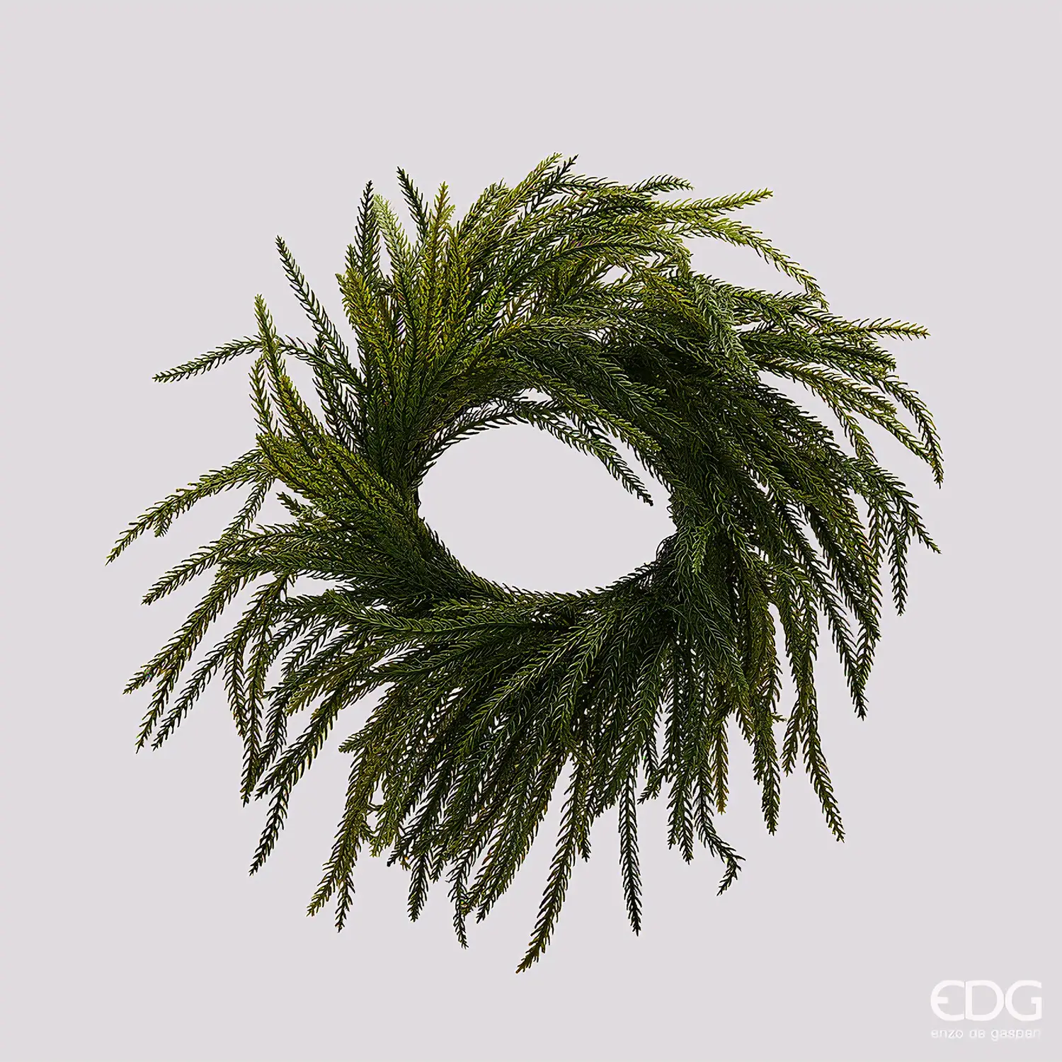 EDG Corona Cryptomeria Verde Ø35 cm Natale - fiori e ghirlande