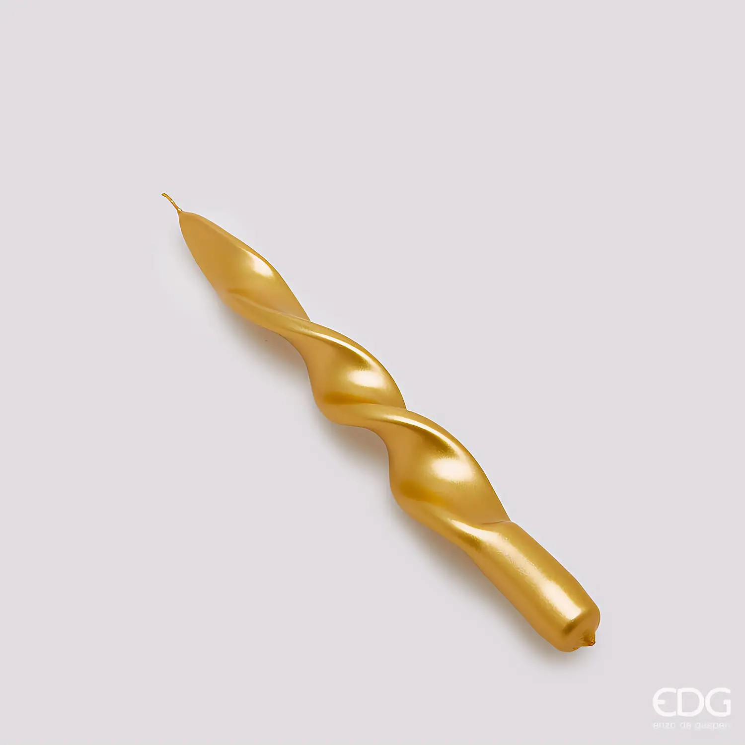 EDG Candela Fiamma Oro Metallizzato 27 x 2,2 cm - addobbi casa