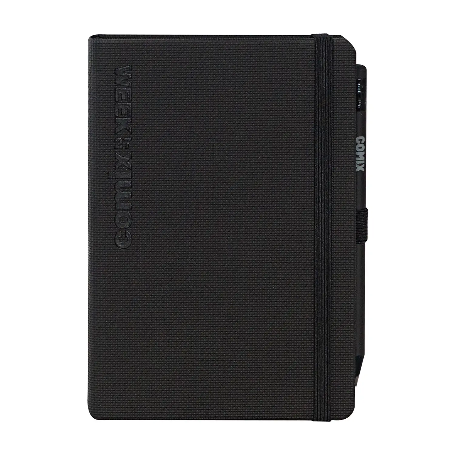 Agenda Comix 12 Mesi Settimanale Medium Nera Texture 2027 - agende