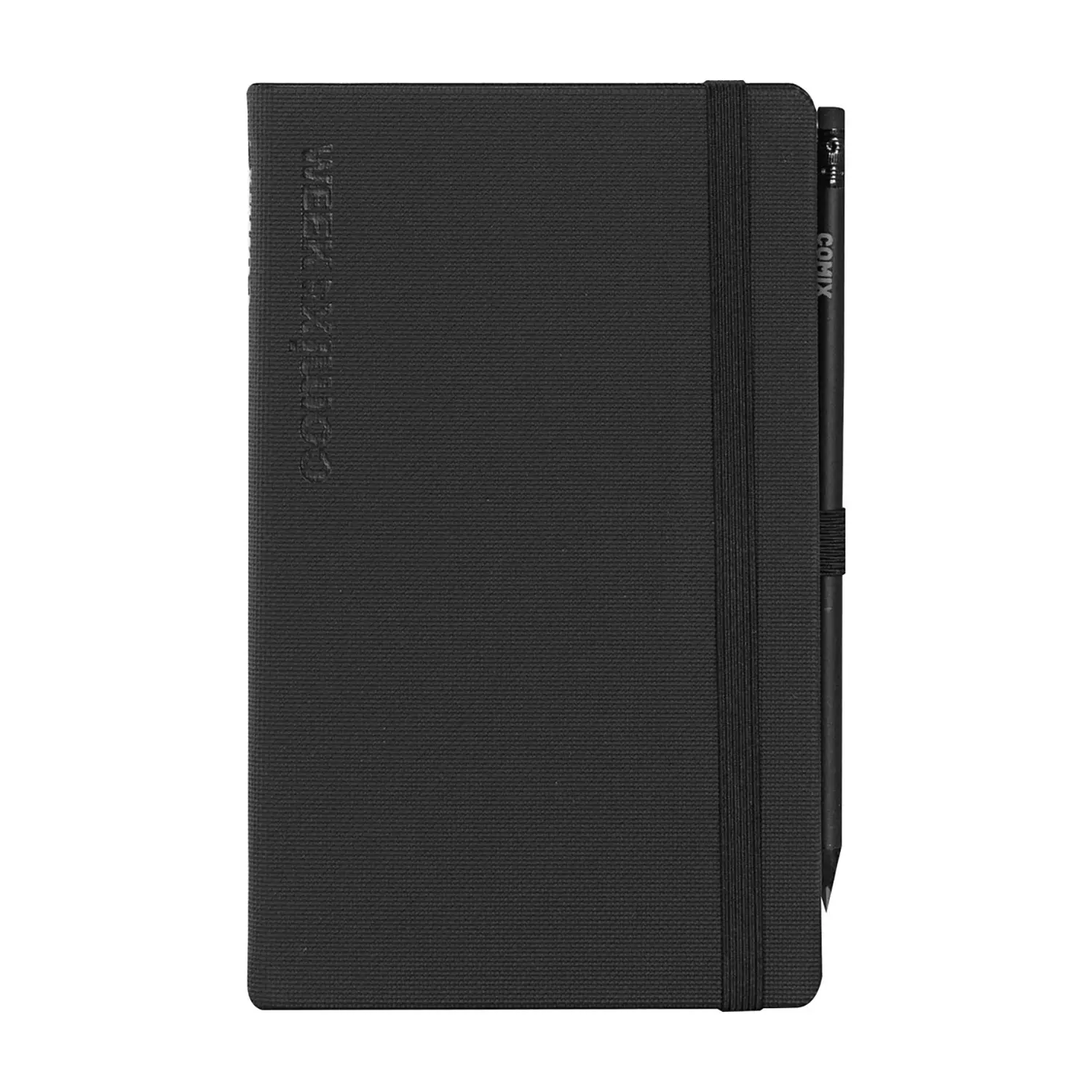 Agenda Comix 2027 Settimanale Large Orizzontale Nera Texture 12 Mesi - agende