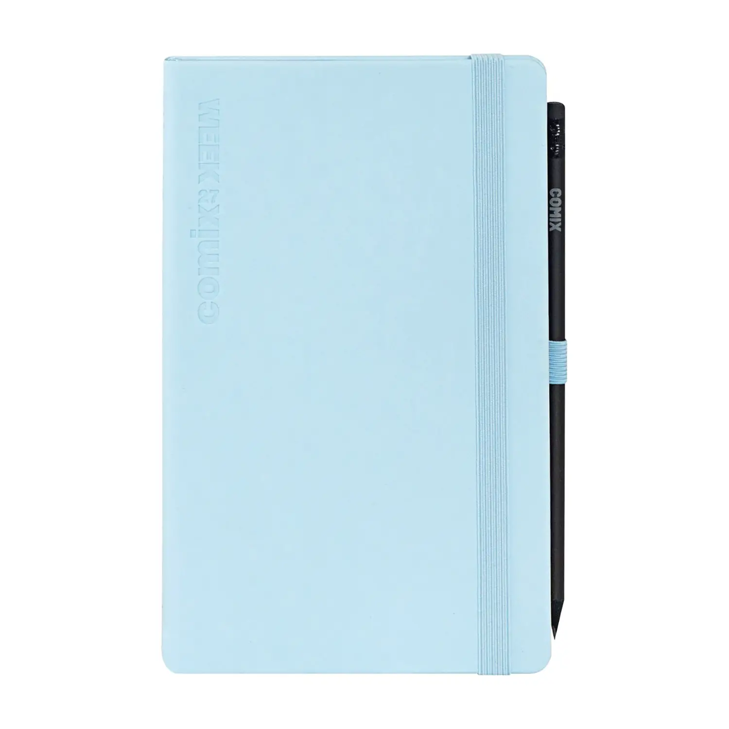 Agenda Comix 2027 12 Mesi Settimanale Large Orizzontale Azzurra - agende