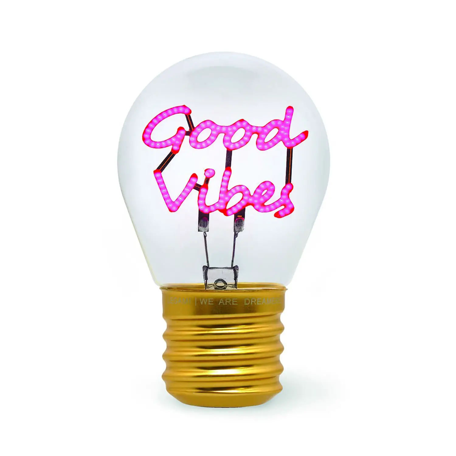Legami - Bulb Fiction Lampada Da Tavolo A Forma Di Lampadina Good Vibes - legami