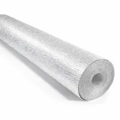Carta Crespa Pesante Metallizzata Argento 180 g/m² - Rotolo 50 x 250 cm