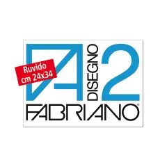 Album da Disegno Fabriano F2 Ruvido, 10 Fogli 24x33 cm