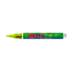Pennarello per Tessuti - Punta 3 mm - Giallo Glitter | Marker Permanente per Stoffa