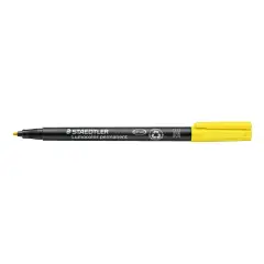 Pennarello Permanente Lumocolor Staedtler - Punta Media Giallo