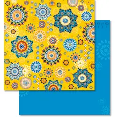 Cartoncini Glitterati Arabesque 5 fogli 30,5x30,5 Cm
