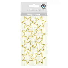 Strass Adesivi Stelle Oro 8 pezzi