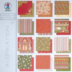 Cartoncini Bifacciali Millefantasie Natalizie 2 190 gr/mq, cm 30,5x30,5, • 12 fogli cm 30,5x30,5