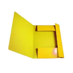 Cartella Presspan con Elastico Gialla
