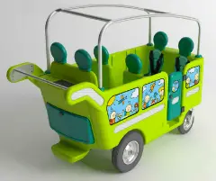Carrozzino 6 Posti Espresso Granturismo a Spinta Manuale con Accessori, Verde