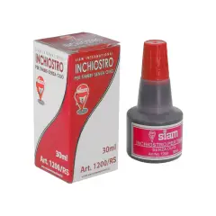 Inchiostro per Timbri in Gomma Rosso – Flacone da 25 gr