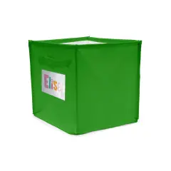 Sacca Cubo Ripiegabile con Tasca Verde