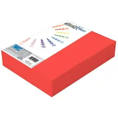 Risma Carta Rossa A4 Giodikrea 200 gr – 100 Fogli – Alta Qualità