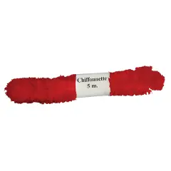Nastro Chiffonnette Rosso – 6 cm x 5 m – Per Addobbi e Creatività
