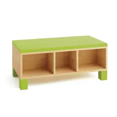 Libreria Panca Serie Nova Verde: Innovazione per l'Educazione Infantile