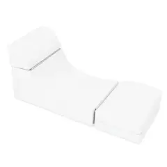 Chaise Longue Morbida Richiudibile Bianco