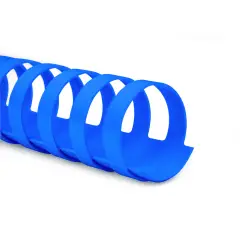 Dorsi Spirale Plastici Diametro 16mm. 100 Pezzi Blu