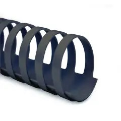 Dorsi Spirale Plastici Diam. 51mm Ovale - 50 Pz. Nero