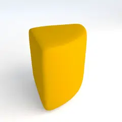 Pouf Ecopelle Ignifugo Angolare H 40 Giallo Per Ambienti Scolastici Innovativi