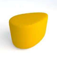 Pouf Ecopelle Ignifugo Goccia H 40 Giallo Per Ambienti Scolastici Innovativi