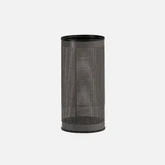 Portaombrelli Nero in Metallo Forato – Design Moderno con Foro Quadro