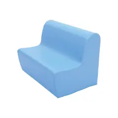 Divanetto Morbido 2 Posti Azzurro