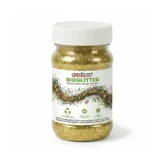 Brillantini Ecologici in Cellulosa Riciclata, Bio-Glitter Grana Media 100 Gr. Oro