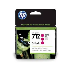 Confezione da 3 cartucce HP di inchiostro magenta DesignJet HP 712 da 29 ml