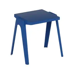 Banco Monoposto in Polipropilene per Esterni – Altezza 76 cm Blu | Conforme CAM