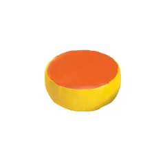 Pouf Tondo Piccolo ø 75 cm. Giallo-Arancio