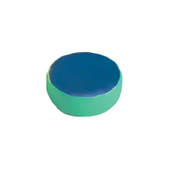Pouf Tondo Piccolo ø 75 cm. Verde-Azzurro