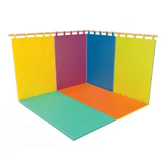 Protezione Murale Morbida Bicolore Giallo-Arancio