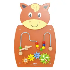 Pannello Attività Multisensoriale Cavallo, Gioco Educativo per lo Sviluppo Motorio e Gognitivo
