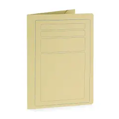 Cartelline 3 Lembi con Stampa 50Pezzi Giallo Gr190