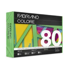 Carta Per Fotocopie Fabriano Colore 80 Gr/mq A4 Verde Risma 500 Fogli