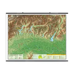 Carta Geografica Lombardia
