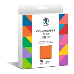 Carta Origami Duo - 100 fogli 15x15 cm - Colori Intensi