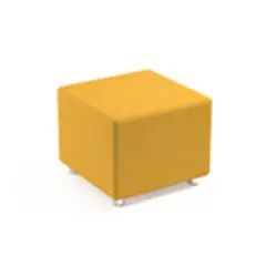 Pouff Quadrato H 45 cm. Giallo Per Ambienti Scolastici Innovativi
